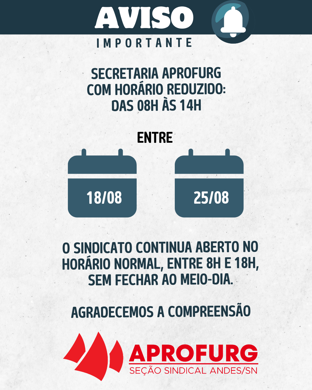 Aviso de funcionamento horário simples branco azul instagram story 1080 x 1350 px